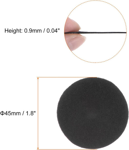 100pcs Round Adhesive Felt Circles, 45mm 1.8" Pre Cut Felt Craft Stickers Non-Woven Mini Felt Fabric Circles for DIY Sewing Handcraft Cut Projects...