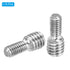 PATIKIL M4x8mm to M6x6mm Double End Threaded Stud Screw Bolt, 10 Pack 304 Stainless Steel Rod Bolts Thread Reducer Adapter for Furniture Fastener,...
