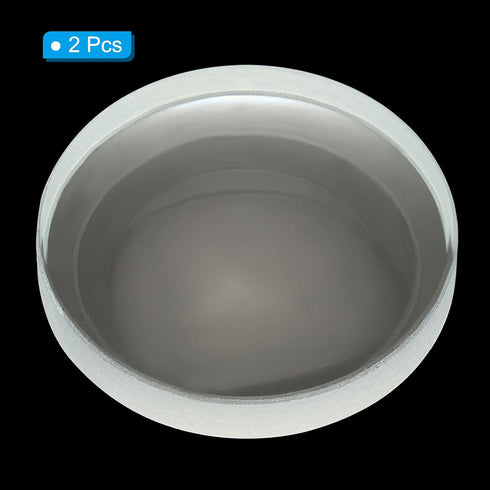 PATIKIL 4" (100mm) Focal Length Double Concave Lens, 2 Pack 50mm Diameter 8mm Height Glass Optically Polished Round Edges Lens for Physics Experim...