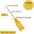 100 Pack 25 Gauge 5/8 Inch Sterile Disposable Lab Supplies, Scientific and Industrial Dispensing Needle Accessories...