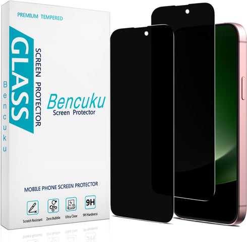 (2 Pack) Privacy Screen Protector Designed for iPhone 15 Plus Anti-Spy Tempered Glass 6.7-inch, Anti Scratch, Bubble Free...
