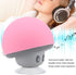 Mini Bluetooth Mushroom Speaker, 5V 3W Wireless Speaker Mini Audio Speaker Subwoofer with Suction Cup, Mushroom Design,...