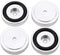 4Pcs Anti Vibration Amplifier Feet, 4010mm Aluminium Alloy Universal Copper Speaker Spikes Pads Base Pad Isolation Sand Blasting Amplifier Pads Fe...