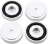 4Pcs Anti Vibration Amplifier Feet, 4010mm Aluminium Alloy Universal Copper Speaker Spikes Pads Base Pad Isolation Sand Blasting Amplifier Pads Fe...
