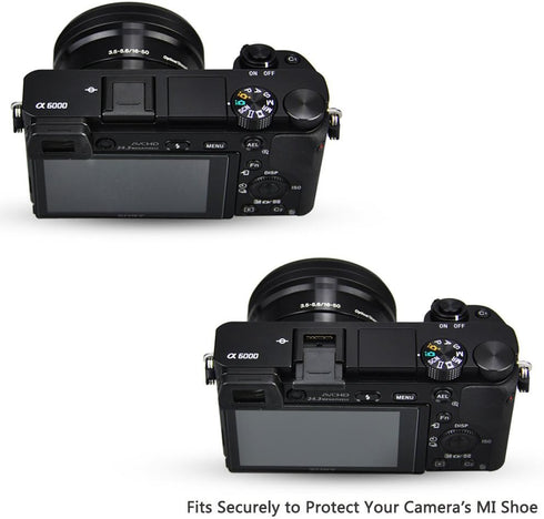 2 Pack JJC FA-SHC1M Hot Shoe Cover Cap for Sony A6000 A6100 A6300 A6400 A6500 A6600 A6700 A1 A7C II A7CR A7III II A7RIV A7R III II A7S III II ZV-1...