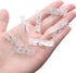 100 Pieces Clear Plastic Utility Paper Clip, Photo Paper Peg Pin, Clothes Line Clips, Craft Clips, 3.5 x 0.5cm x 0.7cm (Silver Glittered)...