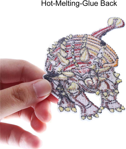 CCINEE 14pcs Iron On Patches DIY Sew On Decorative Appliques Stickers Embroidery Patches for Cloth Backpacks Jeans Coats, Dinosaur Theme...