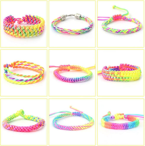 1mm Rainbow Elastic Cord Beading Thread Stretch String for Bracelet Making 109 Yard...