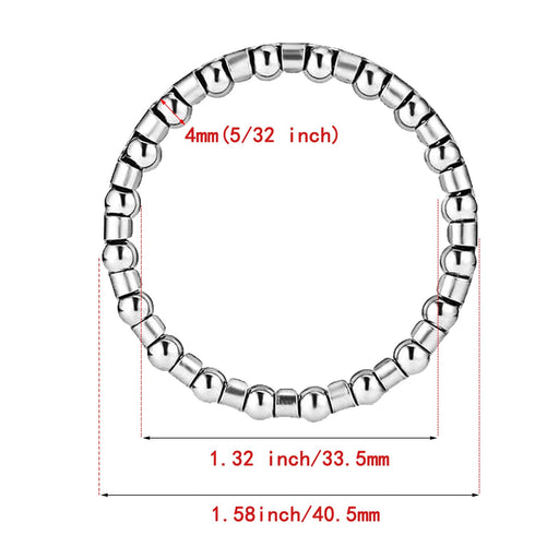 4pcs 40mm x 20 Ball Bearing 5/32“Ball Bearing Accessories Ball Headsets Bearing Bicycle Handlebar Bead Frame Bicycle Front Fork Bicycle Accessorie...