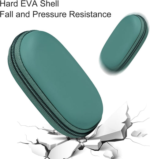 EVA Earbud Case for Beats Flex Raycon in-Ear Monitor Headphone Carrying Case Ellipsoid Wired earbud case Waterproof earphone case Portable Earbud ...