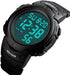 CakCity Digital Sport Watches for Men Waterproof 100M Wrist Watches with Alarm Stopwatch LED Large Display Black - Upgraded Version...