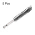 5Pcs Bore Brush Stainless Steel 15mm Dia Cleaning Twisted Wire Brush Tube Pipe Cleaner with Handle 1/4 Inch Hex Shank for Tubes, Ports, Bearings...