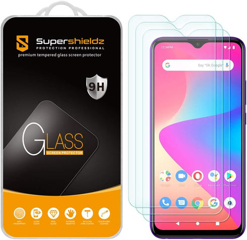 Supershieldz (3 Pack) Designed for BLU (G90 Pro) Tempered Glass Screen Protector, Anti Scratch, Bubble Free...
