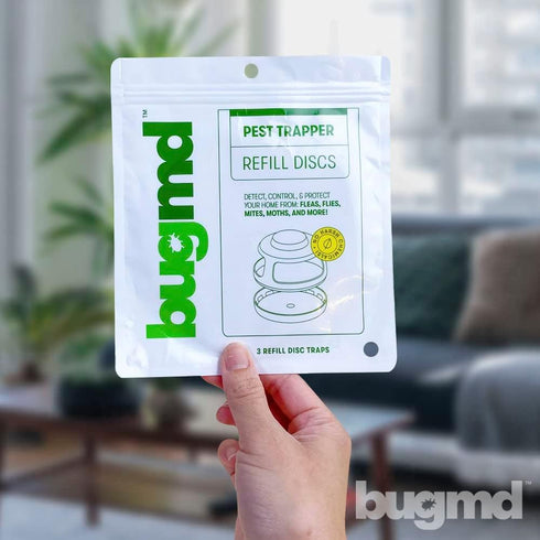 BugMD Flea Trap Refill Disc - Pest Trapper, Traps Pest Control Sticky Pad for Bugs Fleas Mosquitoes, No Harsh Chemicals, Family Pet and Friendly...