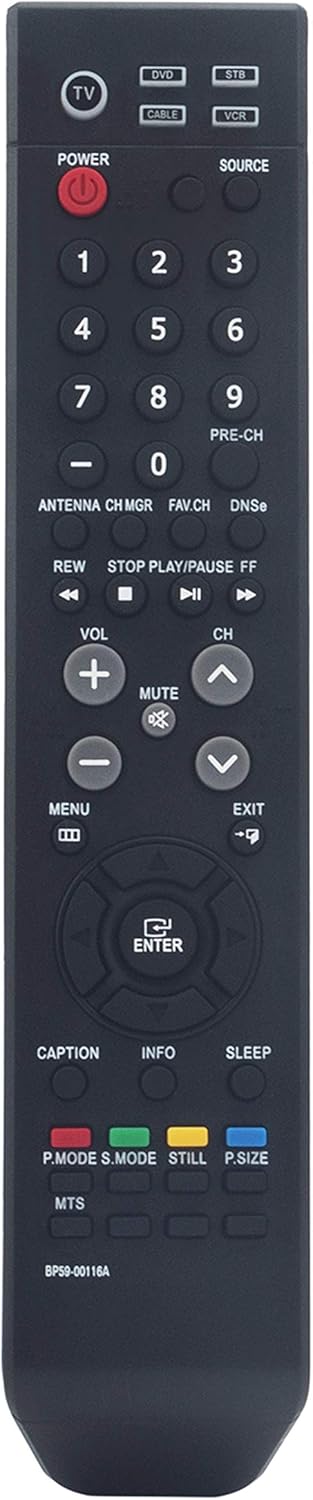 BP59-00116A Replaced Remote fit for Samsung Dlp TV HL-S4265W HL-S6765W HL-S5055W HL-S5065W HL-S6165W HL-S6165WX HL-S6167W HL-S6767W HL-S5665W HL-S...