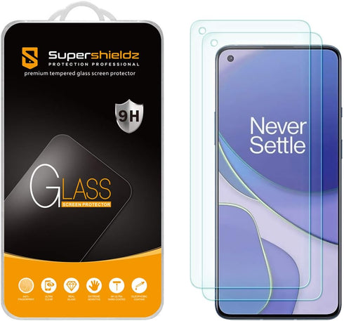 Supershieldz (2 Pack) Designed for OnePlus 9 / OnePlus 9 5G Tempered Glass Screen Protector, Anti Scratch, Bubble Free...