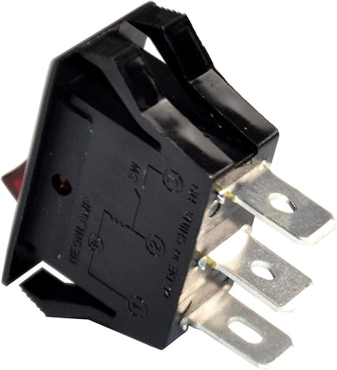 HQRP Red Lighted Rocker Switch ON OFF Compatible with Great Northern Princeton Popper Popcorn Machine NF1044...
