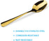 15 Packs Demitasse Espresso Spoons, 4.3 Inch Mini Gold Coffee Spoon, Stainless Steel Small Spoons for Dessert...