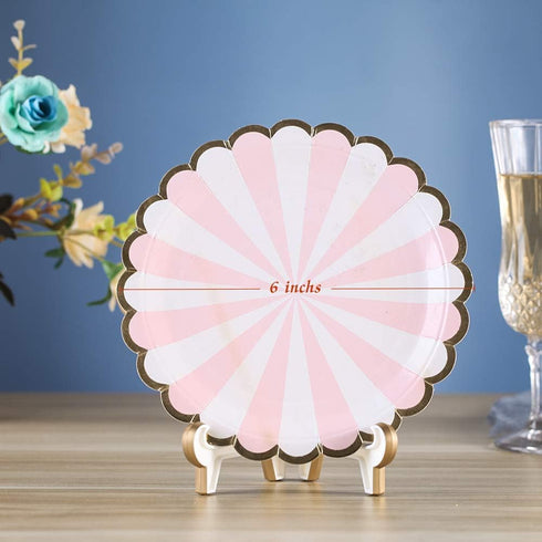 Artliving 2 Pack 5inch White Gold Thicken Acrylic Easels Display Stand Plate Stand Holder display Pictures Frame,Decorative Plates, and Artworks...