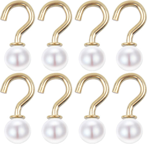 Aylifu Mini Ceiling Screw Hooks, 100 Pieces 1/2 Inch Cup Hooks Screw-in Hooks for Hanging Plants Mug Arts Decorations, Gold...