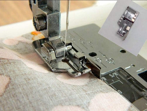 1/4'' (Quarter Inch) Quilting Patchwork Presser Foot with Edge Guide and Clear View 1/4" Presser Foot for All Low Shank Snap-On Singer, Brother, B...