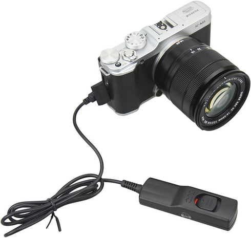 JJC MA-R 90cm Remote Shutter Cord, Compatible with Fuji X30 X70 X100F X100T X-A2 X-A3 X-A5 X-A10 X-E2 X-E2S X-E3 X-H1 X-M1 X-Pro2 XQ1 XQ2 X-T1 X-T...