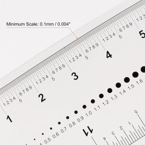 Film Flexible Ruler 12 Inch 0.1mm Scale PET Plastic Covered Thickened Folding Straight Ruler Calibration Soft Ruler Measuring Tool for Factory, Tr...