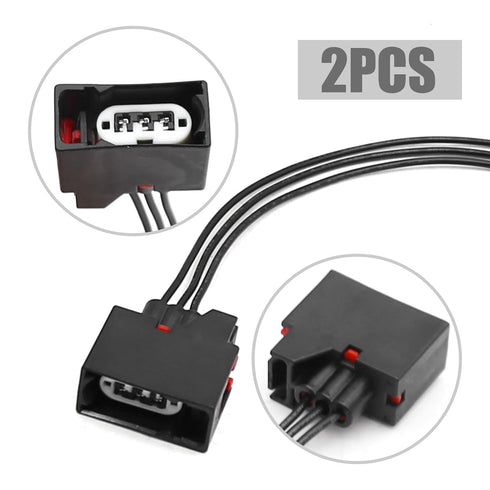 2PCS Front Turn Signal Light Connector Plug Harness 68065016AB Replacement for Jeep Wrangler JK 2007-2018...