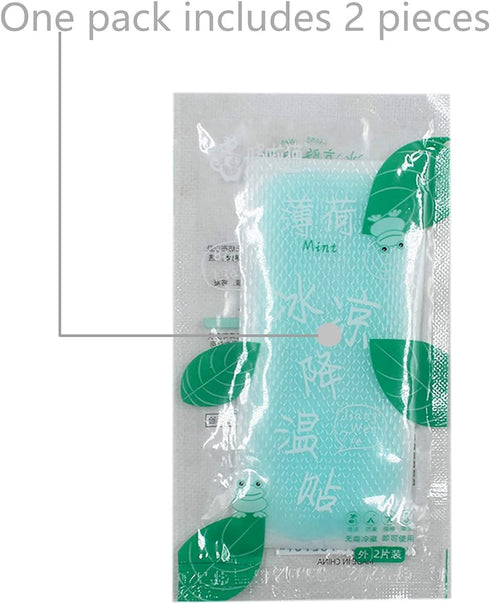 40 Pcs Fever Cooling Gel Patches,Cooling Forehead Strips Relieve Headache,Toothache Pain,Drowsiness, Fatigue, Refreshing, Relieve Fatigue, Muscle ...