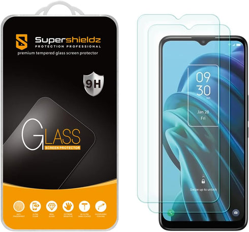 Supershieldz (2 Pack) Designed for TCL 30 XE 5G Tempered Glass Screen Protector, Anti Scratch, Bubble Free...
