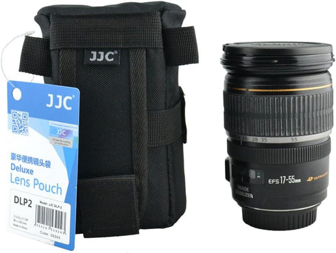 JJC 80 x 152 mm DLP-2 Water-Resistant Deluxe Lens Pouch for Camera...