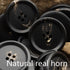 11 Pieces Natural Horn Buttons for Blazer and Suit, 20mm 15mm Genuine Buffalo Buttons for Men Women's Sport Jacket Coat Uniforms Sweaters Black...