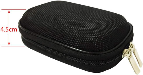Earphone Case Portable Oxford Bag Holder with Two-Way Zipper for IEM, Earmold, Hearing Protector and Most Earphones...