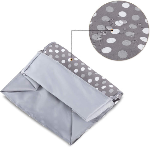 Luxja Dust Cover Compatible with 4.5-Quart and 5-Quart Stand Mixer, Cloth Cover with Pockets for Stand Mixer and Extra Accessories, Gray Dots...