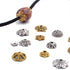 100g (200-350pcs) Mixed Metal Flower Bead Caps Spacer Beads Bali Style Jewelry Findings for DIY Crafting Jewelry Making, Antique Gold and Antique ...