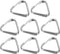 PATIKIL Camera Strap Lug Ring, 8 Pack Metal Triangle Split Ring Hook Adapter Universal for Camera Shoulder Strap, Silver Black...