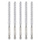 5Pcs Nylon Bore Brush 9mm Dia Cleaning Twisted Wire Brush Tube Pipe Cleaner with Handle 1/4 Inch Hex Shank for Tubes, Ports, Bearings...