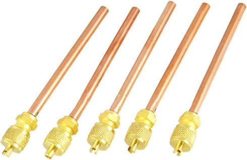 5 Pcs Air Conditioner Spare Part 6mm Copper Tube OD Filling Access Valve Monodirectional CT-340...