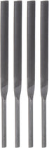 4pcs Pneumatic Flat Files Set 5mm x 85mm Hardened Bearing Steel Middle Cut Teeth Hand Tools for Metal Wood Sharpening...