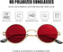 John Lennon Glasses Small Round Polarized Sunglasses for Women Men Hippie Retro Circle Red Sunglasses - 45MM...