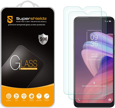 Supershieldz (2 Pack) Designed for TCL 10 SE Tempered Glass Screen Protector, Anti Scratch, Bubble Free...