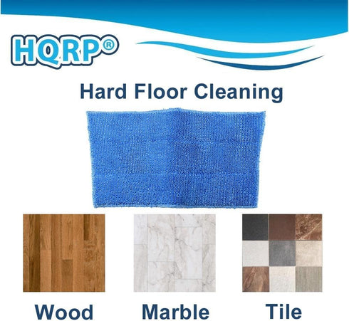 HQRP 4-Pack Blue Steam Mop Pads Compatible with HAAN SI-35 MS-30 SV-60 SI-25 SI-40 SI-60 SI-70 FS-20 MS-35 SI-75 BS-20 SI-38 SI-45 SI-46 SI-77 BS-...