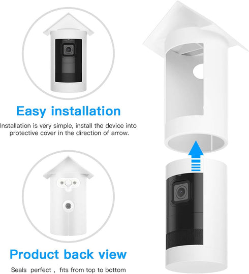 HOLACA Water-Proof Silicone Cover Protective Case for Ring Stick Up Cam Battery HD Security Camera(3rd Generation) - Anti-Scratch Protective Cover...