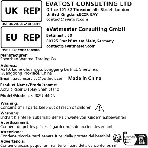 Acrylic Riser,Clear Display Risers Stand Perfume Organizer Cologne Acrylic Shelves 3 Tiered Cupcake Shelf for Amiibo Funko POP Figures Food Desser...