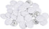 30pcs 40L Fabric Cloth Covered Button 25mm Round Metal Shank Sewing Buttons for Suits Dress Blouses, White...