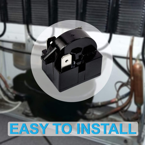 HQRP QP2-4R7 4.7 Ohm 3-Pin PTC Starter/Start Relay compatible with EdgeStar VBR Series Compressor Relay Replacement fits VBR240 VBR440 VBR640