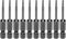 10ps TS8 Star 5 Point Screwdriver Bit 1/4" Hex Shank 2" Length Magnetic Security Torx Head Screw Driver Power Tool...