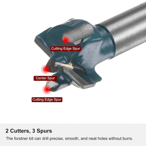 Forstner Drill Bit 16mm (5/8") Carbide Forstner Bits Wood Hinge Hole Opener Cutter with Hex Shank for Woodworking Drilling...