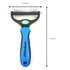 ANCHOR Pet Grooming Brush-Double Sided Shedding and Dematting Undercoat Rake Comb for Dogs and Cats, No More Nasty Shedding or Flying Hair (Blue),...