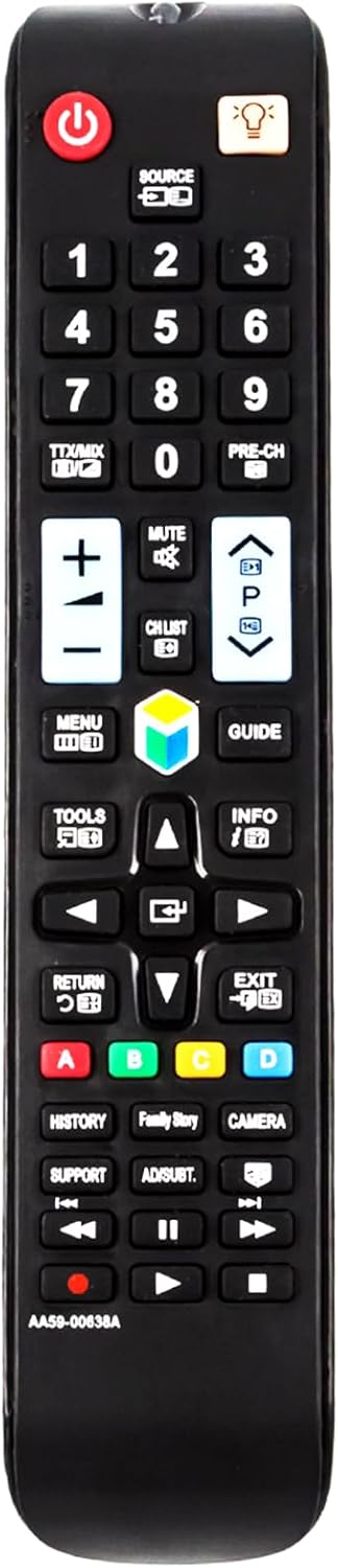 New AA59-00638A Replaced Remote fit for Samsung AA59-00594A AA59-00637A AA59-00639A BN59-01178W BN59-01179A BN59-001179B BN59-01199F Smart TV 3D L...